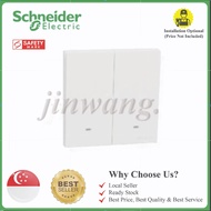 [SG ReadyStock&LocalAuthorizedSeller]High-Quality Schneider Electric White wall switch 2G 1W/2W