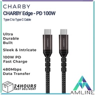 CHARBY Edge PD 100W Type C to Type C Cable Ultra Durable/Fast Charging/Data/5A for Phone /Tablet/ La