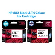 HP 682 BLACK INK  / HP 682 COLOR INK - 100% ORIGINAL