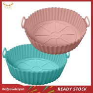 [Redpowderyan] Air Fryer Silicone Pot Round Air Fryer Basket Accessories, Fits 3QT - 5QT Air Fryer