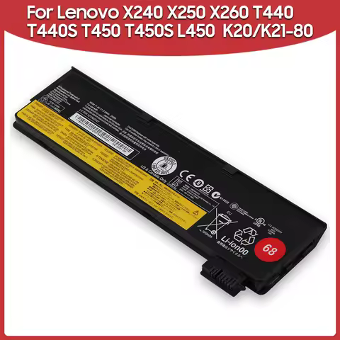 Premium Replacement Battery 6cell 48Wh 24Wh 45N1124 For Lenovo ThinkPad X250 S540 T440 K20-80 L460 X