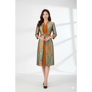 Orange Formal Long Bleazer Dress 9527/JeshopFashionPremium Bleazer Dress