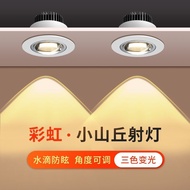 双眼皮洗墙灯彩虹小山丘射灯嵌入式家用客厅无主灯led超薄筒灯Double Eyelid Wall Wash Lights Rainbow Hill Spotlights Embedded2025092