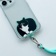 【CINDY CHIEN】方型賓士貓手機夾片掛繩組
