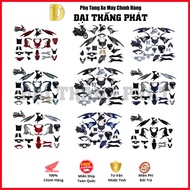 Set of 30 plastic parts (rough plastic + colored plastic) for Air Blade 160cc 4Val (2023-2025) K2Z/K