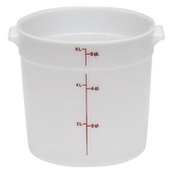 CAMBRO RFS6-148 6 qt Polyethylene Round Food Storage Container & RFSC6-148 6 & 8 qt Round Container 