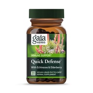 Gaia Herbs Quick Defense - Fast-Acting Immune Support Supplement for Use at Onset of Symptoms - with
