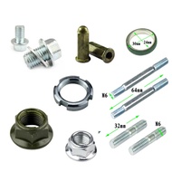 GY6 125/150 Starter Disc Locking Nut Beyond Clutch Reverse Thread Screw 125 Crankshaft