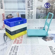 GIOVANNI Miniature Platform Trolley, Doll Toys Furniture Mini Flatbed Cart Toy, Simulation Beer Trolley Photo Props Cute DIY Decoration Mini Furniture Ornaments Kids Gifts
