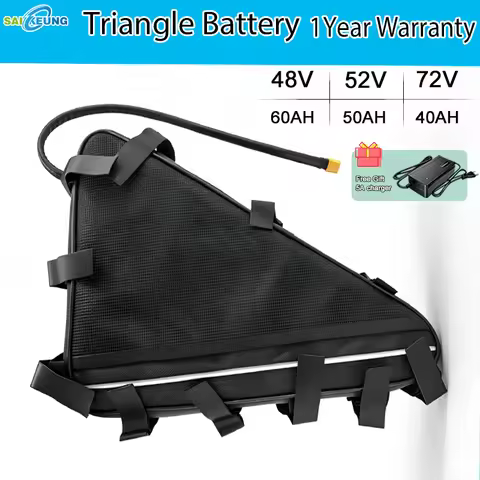 48V50ah 60AH Triangle Ebike Battery 52v72V 40AH 30 45ah Battery Electric Lithinum ion Battery for ba