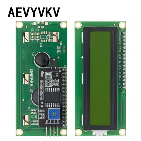 LCD1602 1602 LCD Module Blue / Yellow Green Screen 16x2 Character LCD Display PCF8574T PCF8574 IIC I