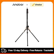 Andoer 190cm/74.8 Inch Portable Aluminum Alloy Photography Light Reverse Folding Leg Stand 3-Section