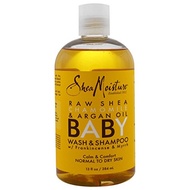 [USA]_Shea Moisture, Baby Wash  Shampoo, With Frankincense  Myrrh, 13 fl oz (384 ml) - 3PC