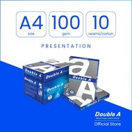 Kertas A4 Double A 100gsm 200 helai (1 kotak/10 pek)