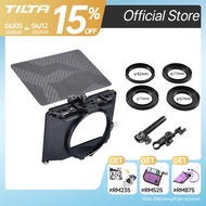 TILTA Mini Matte Box 4 Lens Adapters Lightweight Filter Support Top Flag Dual Cold Shoe Mount Design