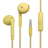 Earphone maccaron stereo bass fashion headset kabel android