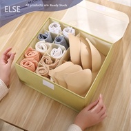 ELSE Underwear Bra Storage Box Divider Drawer Ties Socks Dustproof Organizer