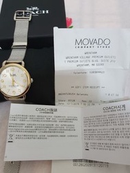 COACH 不鏽鋼米蘭錶帶腕錶#movado