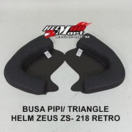 Zeus 218 Retro Helmet Foam Cheek Foam ZS218 Foam lining ZS-218 Zeus Foam - CHEEK FOAM, XL