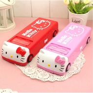 Hello Kitty Student Car Stationery Pencil cases Multifunction Pencil Boxes