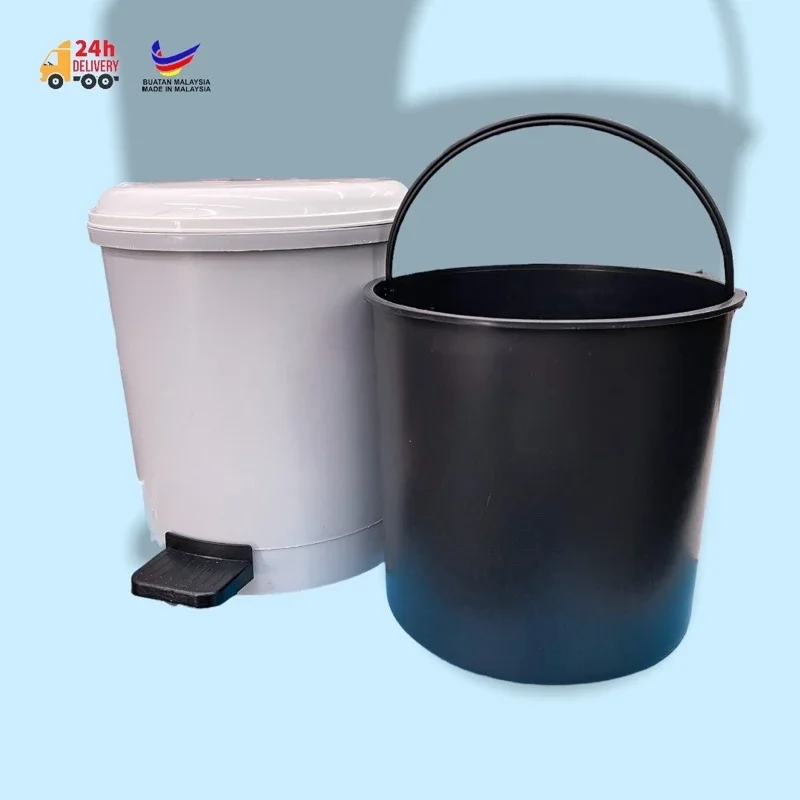 Tong Sampah Bakul Sampah Pijak / Office Dustbin / Dustbin With Inner Bin / Pedal Pail Garbage Bin