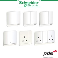 Schneider AvatarOn 16AX/13A 250V Light Switch & Socket | 1/2/3 Gang | Metal Gold Hairline