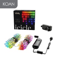 ไฟตกแต่ง Twinkly Icicle 190L 5MM RGBW 5M Transparent Wire