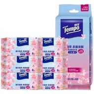 Tempo - Ⓣ迷你 · Tempo 櫻花抗菌倍護濕紙巾迷你裝 8片 (6包裝 / 袋) 迷你濕巾 平行進口 ~6901236302095~