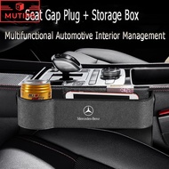 Mercedes Benz Car Seat Gap Filler Storage Organizer Box Multifunctional Compartment Mobile Phone Cup