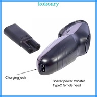 KOK Type C to 2 Pin Power Adapter 5V USB C to 2 Pin Female Charging Plug for Razor