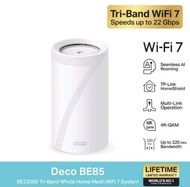 TP Link Deco BE65 BE11000 Whole Home Mesh WiFi 7 System