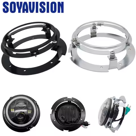 5 3/4" 5.75 inch Headlight Bracket Kit for Motorcycle and cars Ring Mount Brackets for 5.75 Inch LED