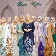 Adinda Kaftan Batik Longgar Como Crepe Baju Kurung Moden Wanita - Zipper