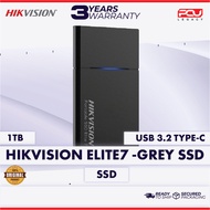 HIKVISION ELITE7 1TB 1000GB/USB 3.2 TYPE-C UP TO 1060MB/S - GREY SSD