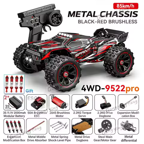 RC Car Brushless 4WD 9522PRO 85KM/H High Speed Off-Road Drift Remote Control Car 1:16 Professional R