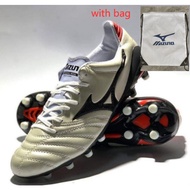 Kasut Bola Sepak Mizuno Morellia Neo II MD Pearl White FG Outdoor Football Shoes Men's Boots Breatha