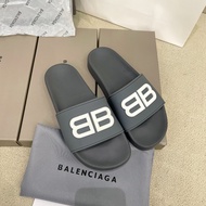 TH TOP★1020TOP[ ] บาร์ Balenciaga Original-LV รองเท้าแตะเรืองแสงสำหรับสตรีและผู้ชายแฟชั่นใหม่แบนผู้หญิงรองเท้าแตะผู้ชายรองเท้าแตะ 2024