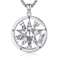 Sebina Tetragrammaton Necklace Tetragrammaton De Plata 925 Pentagram Pentacle Pendant Hecate Witches