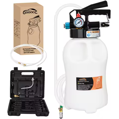 Transmission Fluid Pump Kit 10L Automotive Pneumatic Oil Fluid Extractor ATF Refill Dispenser Transf