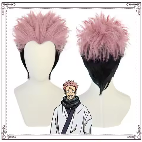 Anime Jujutsu Kaisen Ryomen Sukuna Cosplay Hair Wig Props Accessories Head Decoration Wigs