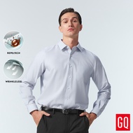 GQWhite™ Shirt Westminster Light Gray เสื้อเชิ้ตผ้าสะท้อนน้ำ เนื้อผ้ายับยาก รีดง่าย สีเทาอ่อน