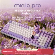 Amilo Minilo Minilo 98 pro 98% Mechanical Keyboard Star Sand Bluetooth Three-Mode Hot Plug RGB Game 