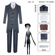 Corpse Bride Victoria Cos Clothes  Halloween Zombie Female Ghost Bride Cosplay Dress Set Factory