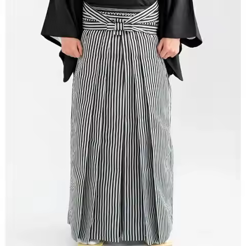 Canvas Cotton Hakama Kendo Pants Trousers Keiko Gi Iaido Aikido