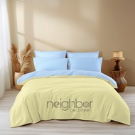 Pastel Color Bedcover Set Full Size 90x200-200x200 Bedsheet Set