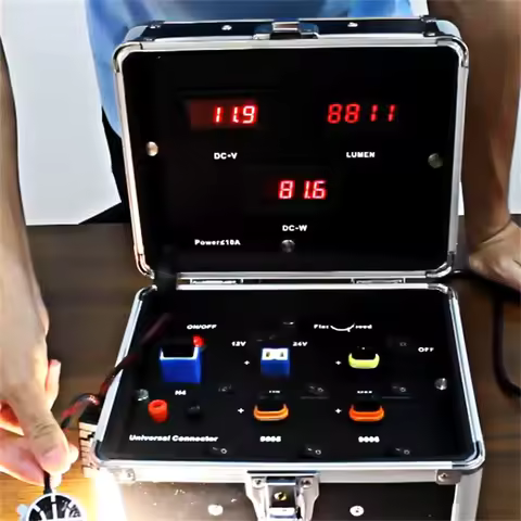 Car LED Headlight Bulb Tester 110V 220V to 12V 24V DC Power Test Board Box for H1 H7 H4 H11 9005 T10