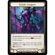 Flesh and Blood TCG Dusk Till Dawn DTD211 Dyadic Carapace L Legendary Rainbow Foil Normal Art
