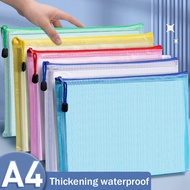 A3, A4, A5, A6, B4, B5 Mesh Zipper Bag zipper file organizer pvc zipper bag file bag Waterproof Mesh