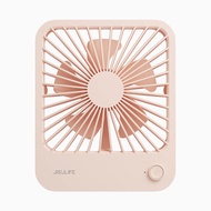 JISULIFE Table Fan Life1 Portable USB Rechargeable Desk Fan Quiet Cooling Fan Strong Wind Adjustable