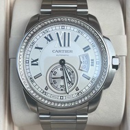 Cartier Cartier/Cartier Cartier Series W7100015Automatic Mechanical Men's Watch Behind Diamonds